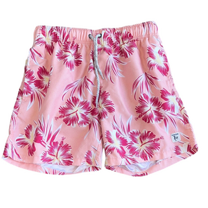 the endless summer Tropical Floral Pink Men's Swim Trunks size small